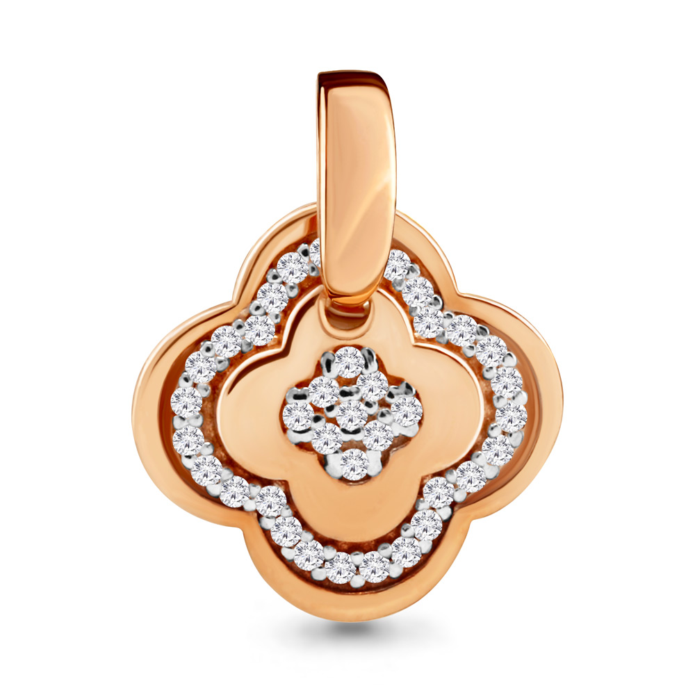 24074А Подвеска из Золота с фианитами