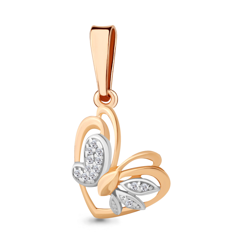 24114А Подвеска из Золота с фианитами