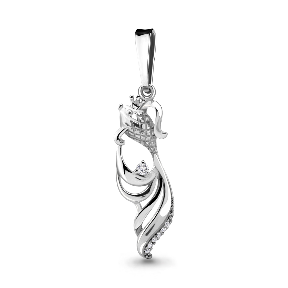 24123А Подвеска из Серебра с фианитами