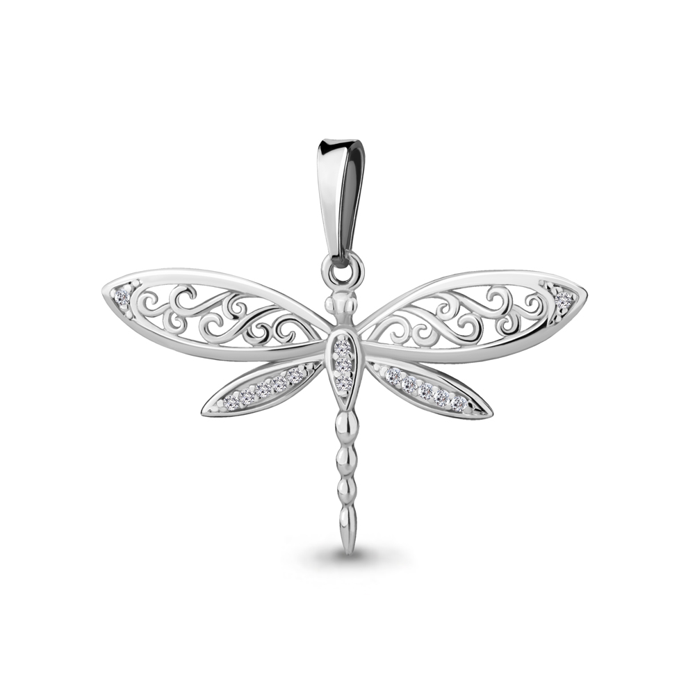 24134А Подвеска из Серебра с фианитами