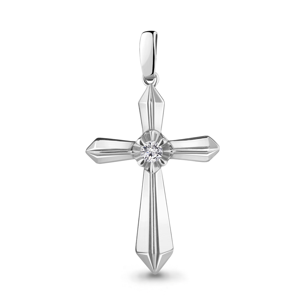 24201А Подвеска из Серебра с фианитом