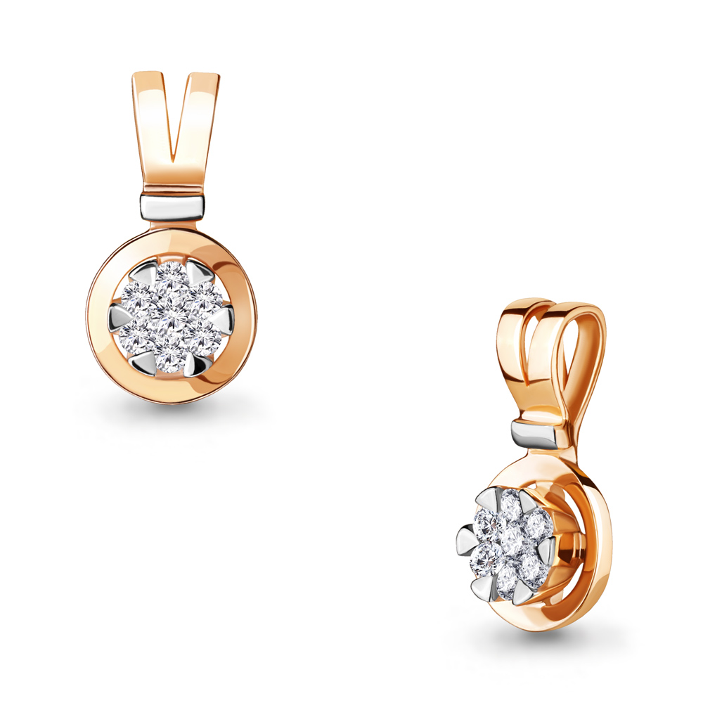 24266А Подвеска из Золота с фианитами