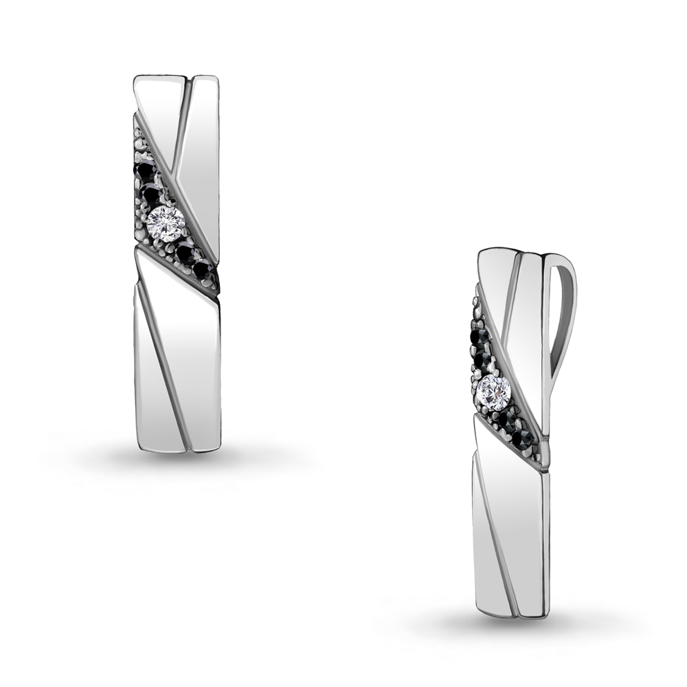 24270АЧ Подвеска из Серебра с нанокристаллами, фианитом