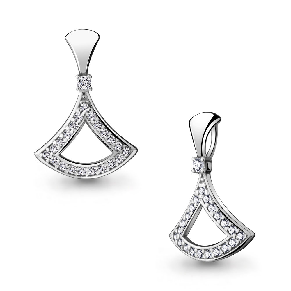 24285А Подвеска из Серебра с фианитами