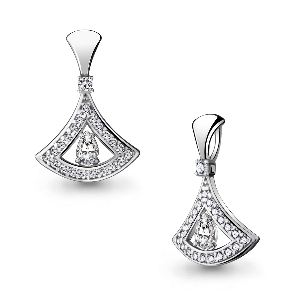 24286А Подвеска из Серебра с фианитами