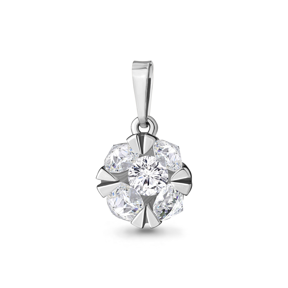 24291А Подвеска из Серебра с фианитами из коллекции "Supreme"