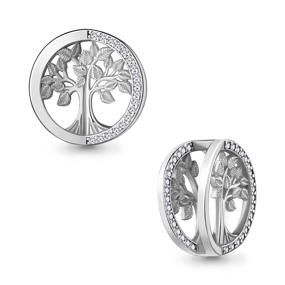 24321А Подвеска из Серебра с фианитами