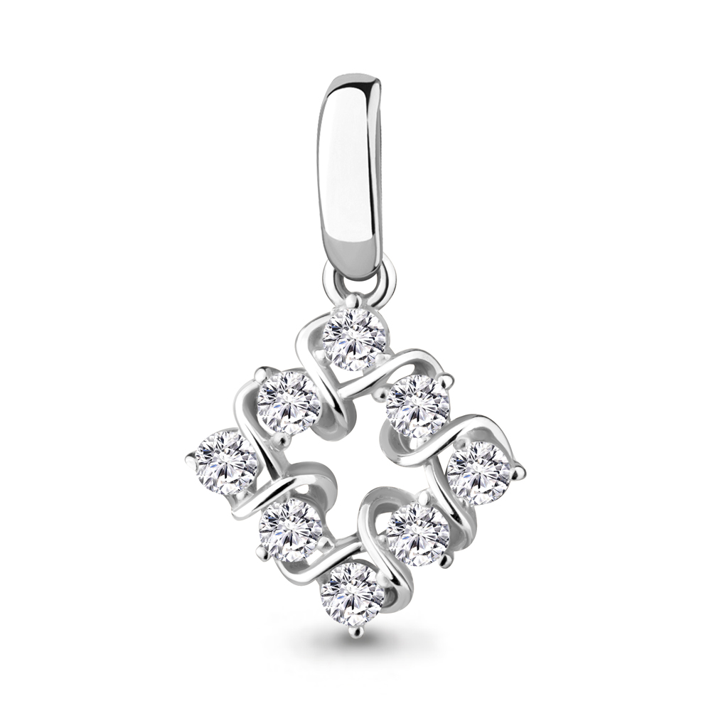 24330А Подвеска из Серебра с фианитами