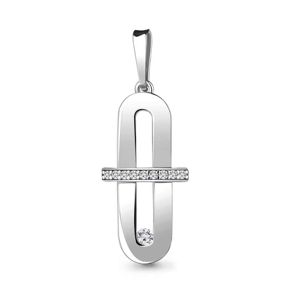 24348А Подвеска из Серебра с фианитами
