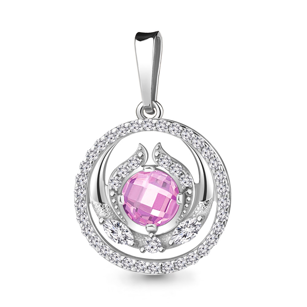 24359АВ Подвеска из Серебра с фианитами