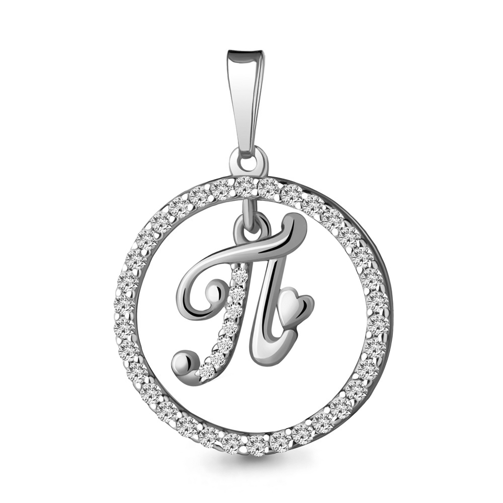 24427А Подвеска из Серебра с фианитами из коллекции "Book"