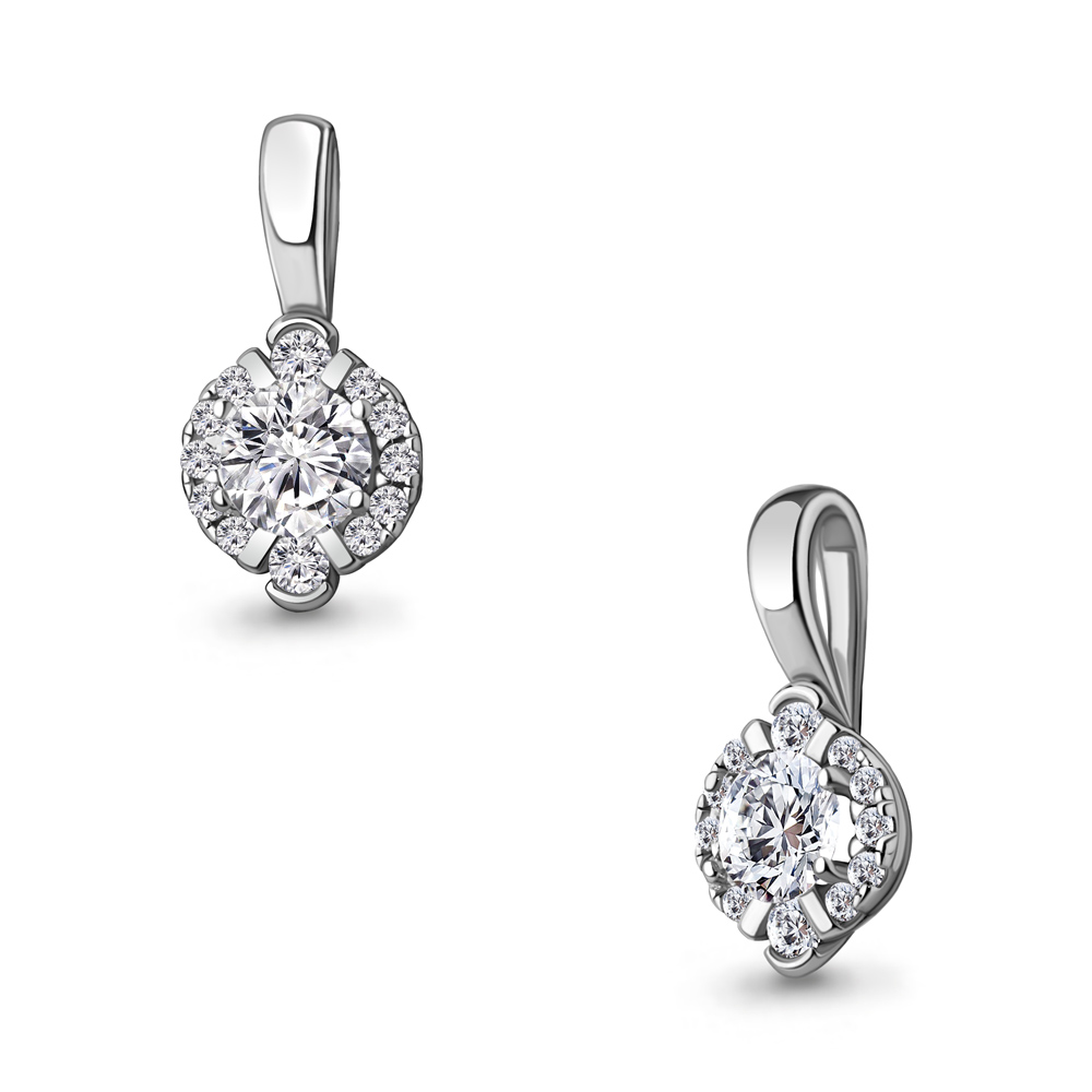 24495А Подвеска из Серебра с фианитами