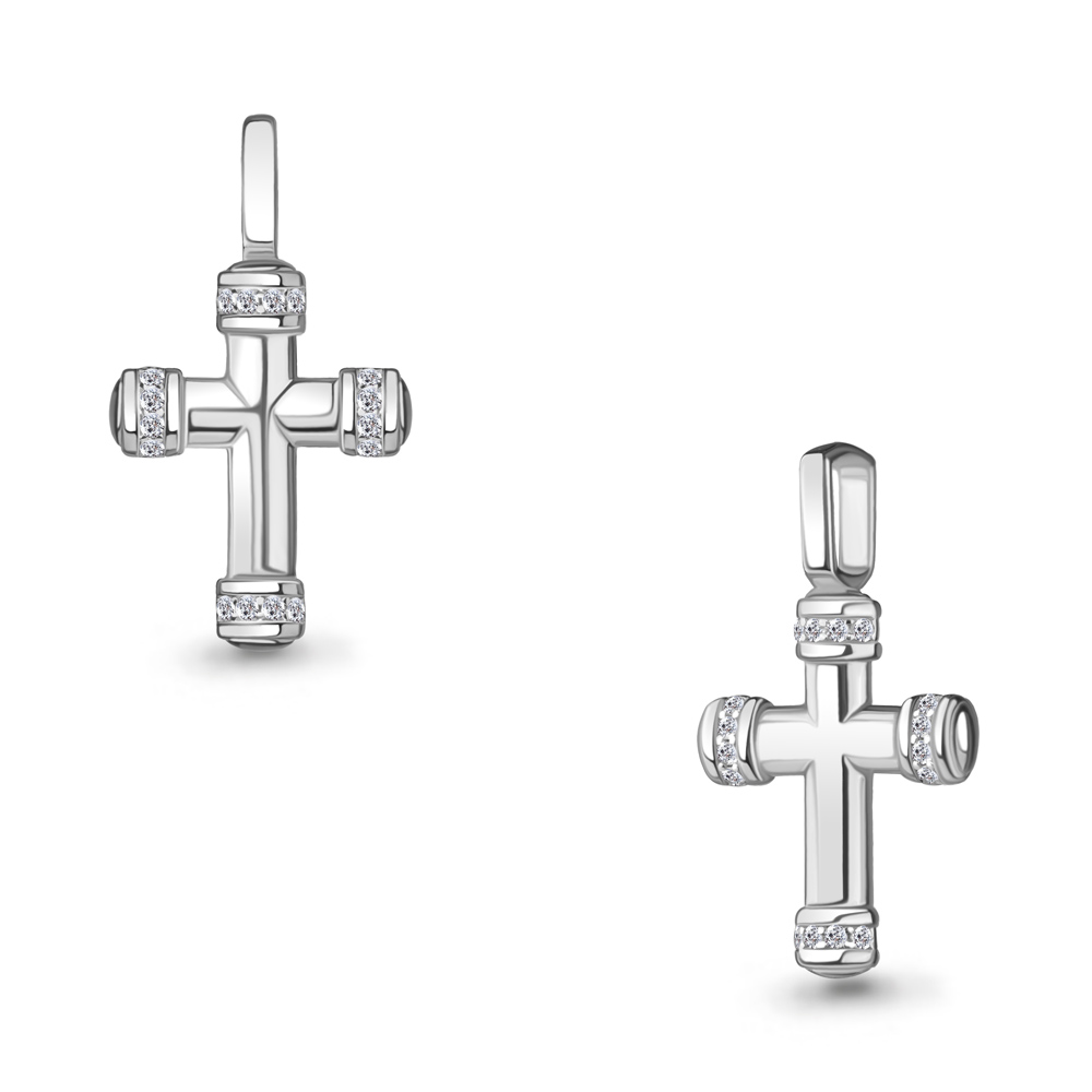 24568А Подвеска из Серебра с фианитами