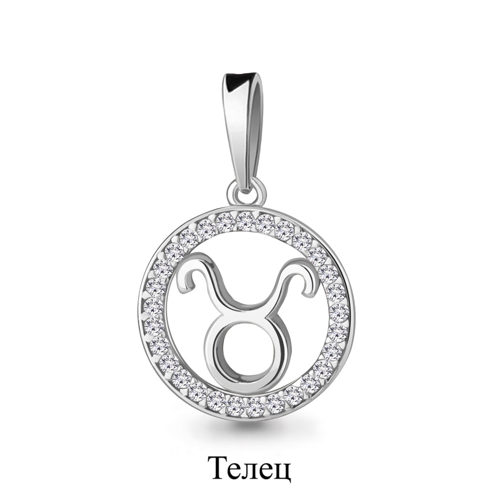 24573А Подвеска из Серебра с фианитами