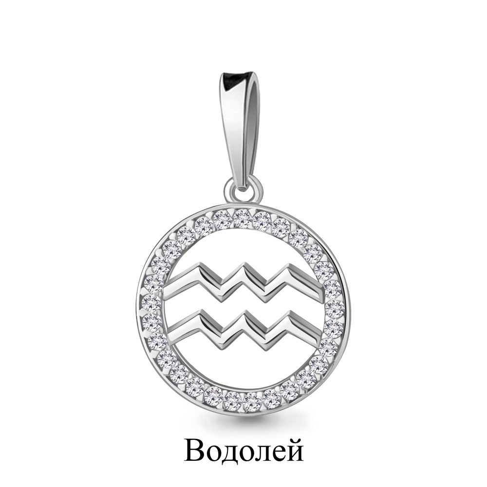 24582А Подвеска из Серебра с фианитами