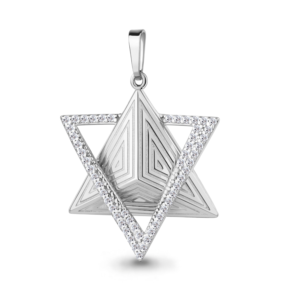 24624А Подвеска из Серебра с фианитами