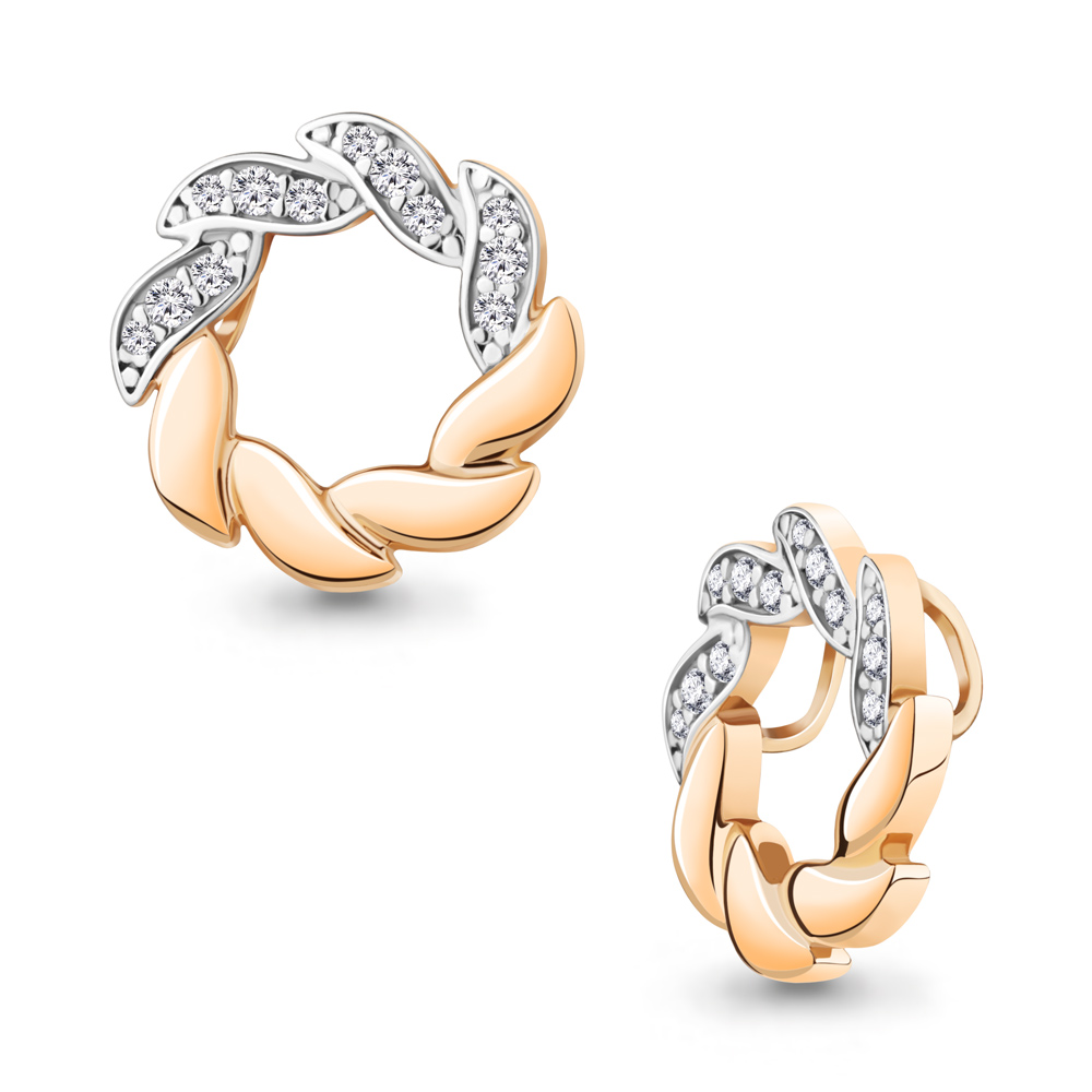 24645А Подвеска из Золота с фианитами