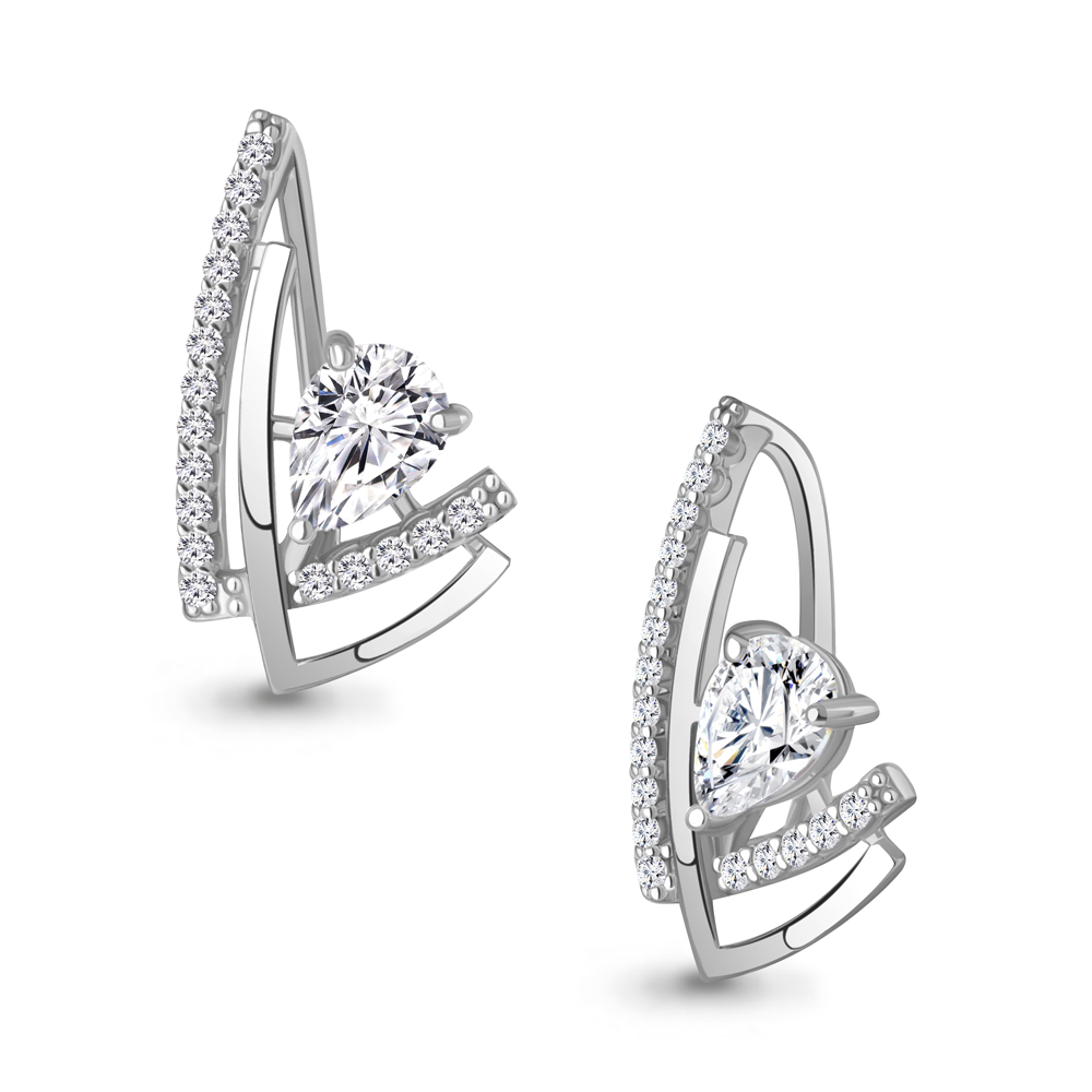 24647А Подвеска из Серебра с фианитами