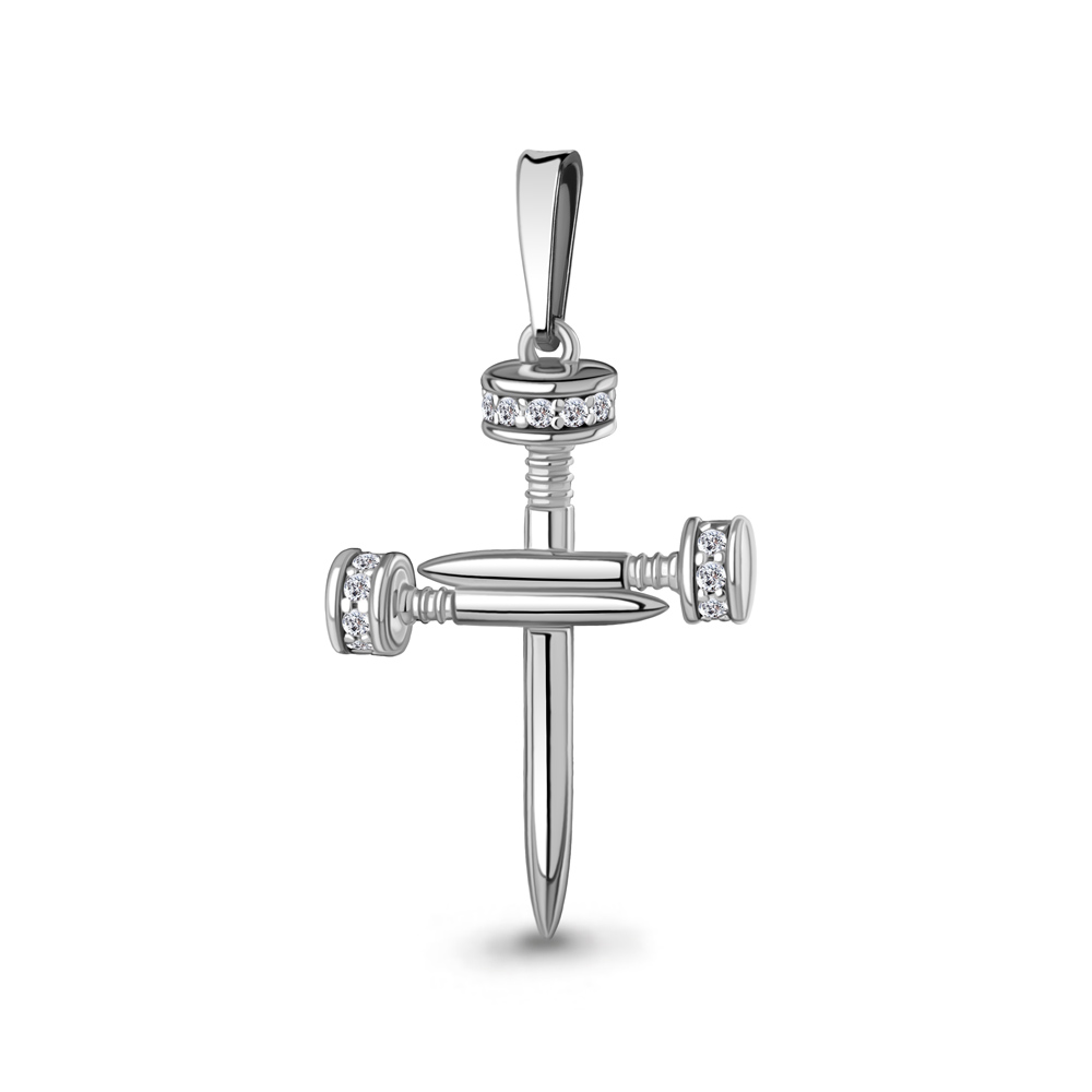 24649А Подвеска из Серебра с фианитами