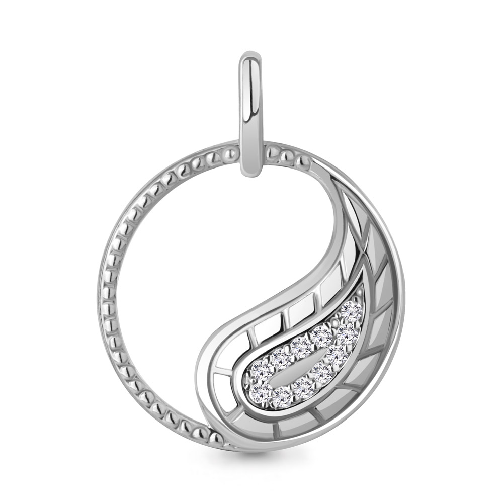 24679А Подвеска из Серебра с фианитами