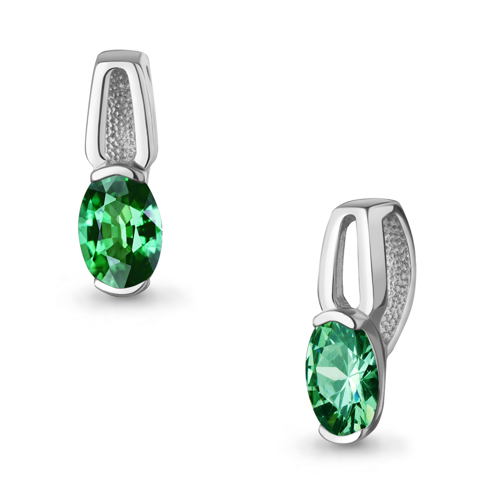 24786П Подвеска из Серебра с наноизумрудом