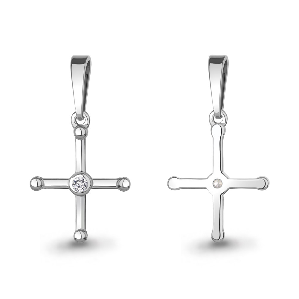 24797А Подвеска из Серебра с фианитом