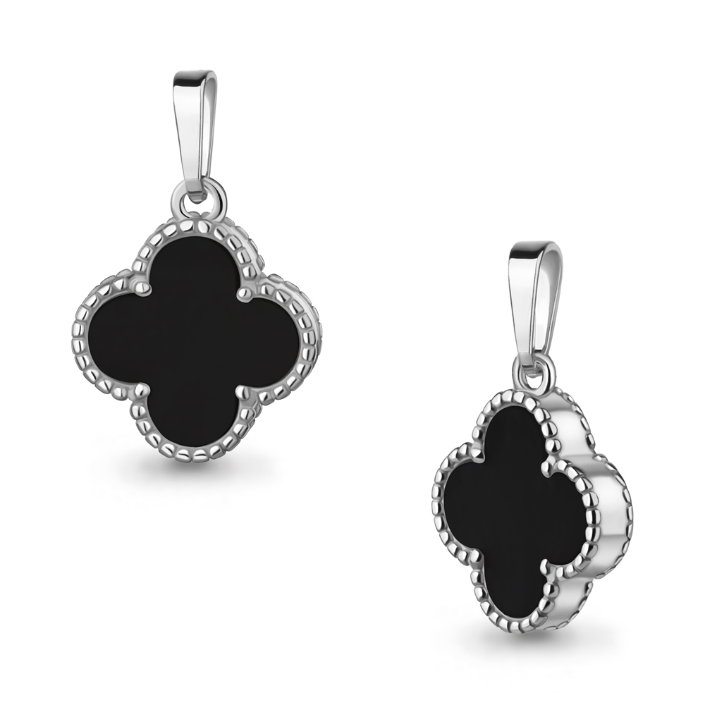 24800 Подвеска из Серебра с ониксом черным