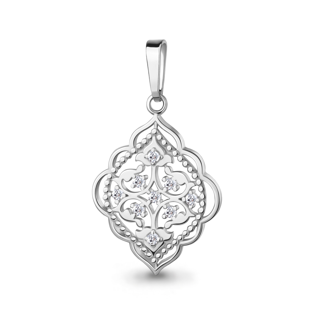 24840А Подвеска из Серебра с фианитами