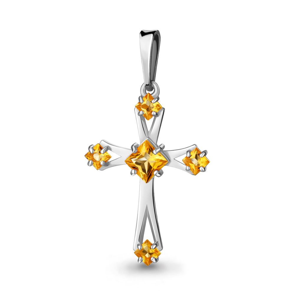 2520806 Подвеска из Серебра с цитринами