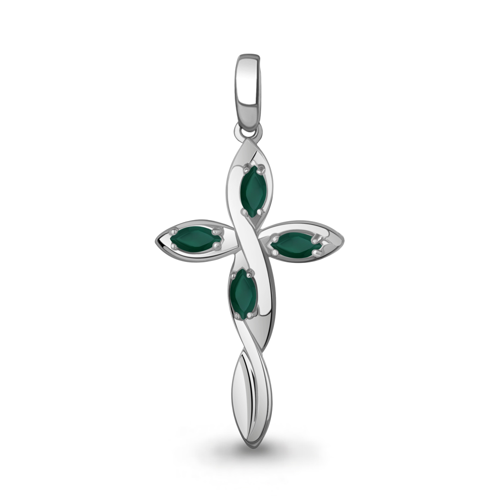 2521009 Подвеска из Серебра с агатами