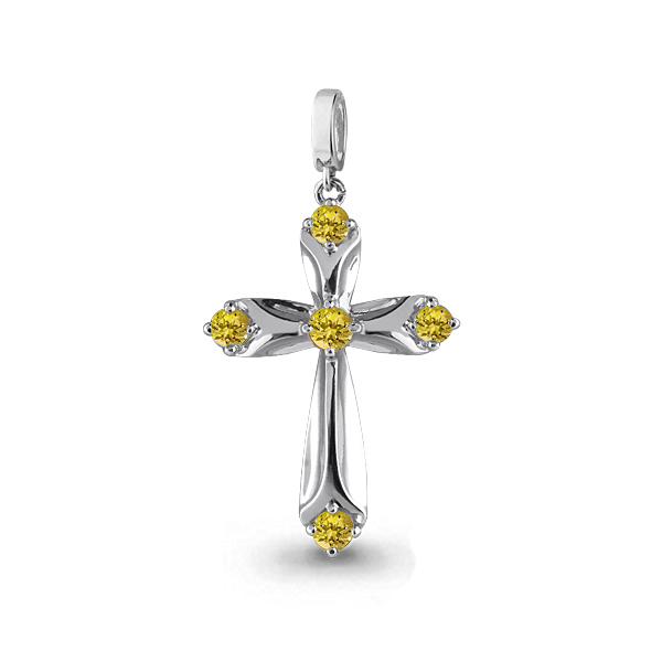 2521206 Подвеска из Серебра с цитринами