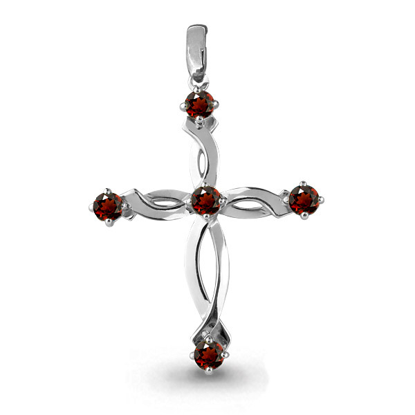 2521403 Подвеска из Серебра с гранатами