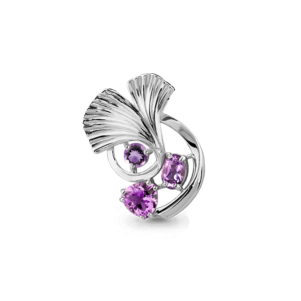 2522604 Подвеска из Серебра с аметистами