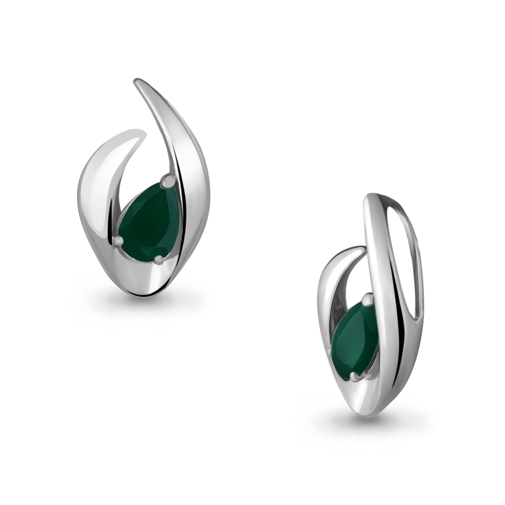 2523109 Подвеска из Серебра с агатом из коллекции "Лагуна"