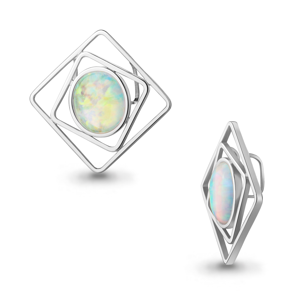 2530298 Подвеска из Серебра с опалом иск.