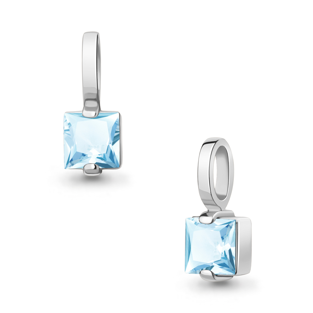 2532702 Подвеска из Серебра с топазом скай блю