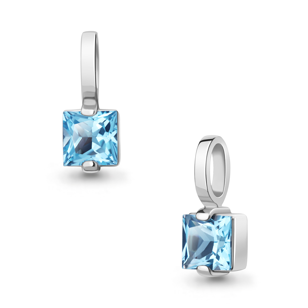 2532705 Подвеска из Серебра с топазом свисс блю