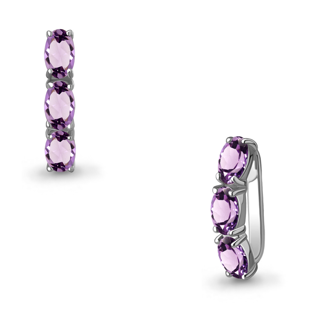 2540104 Подвеска из Серебра с аметистами