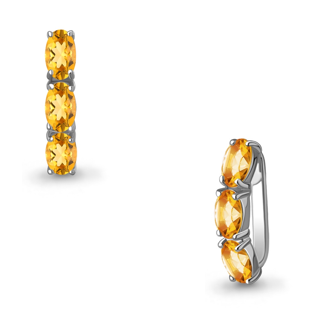 2540106 Подвеска из Серебра с цитринами