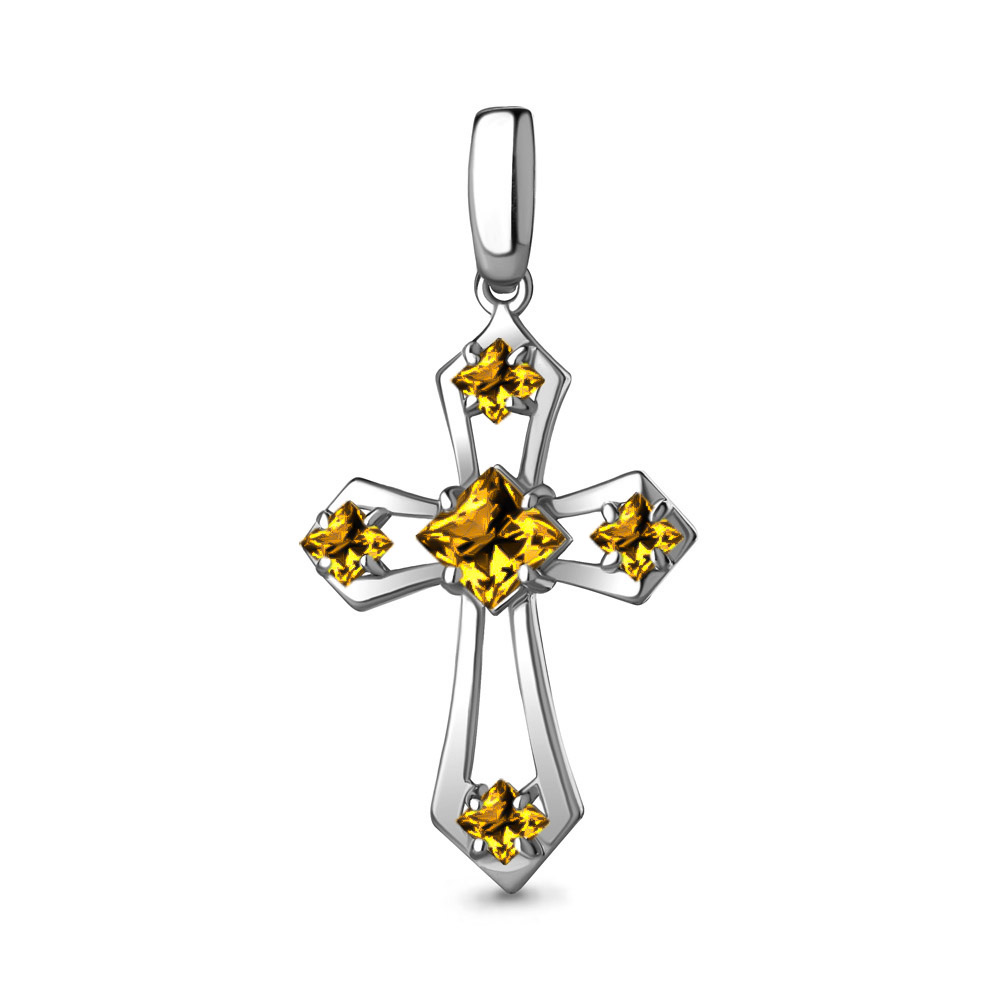 2541606 Подвеска из Серебра с цитринами