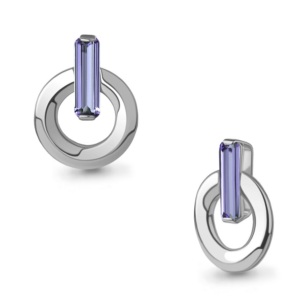 25424603 Подвеска из Серебра с нанотанзанитом иск.