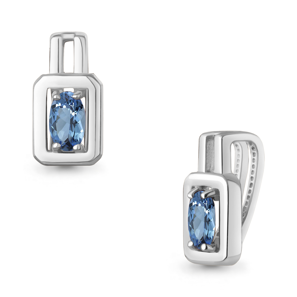 2543805 Подвеска из Серебра с топазом свисс блю