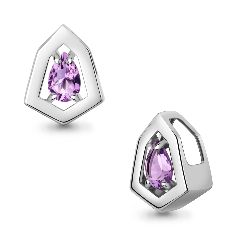 2544104 Подвеска из Серебра с аметистом