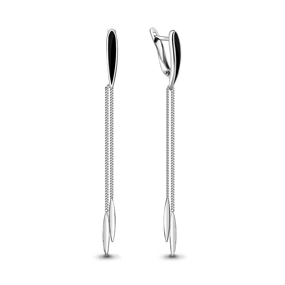 33358 Серьги из Серебра с эмалью