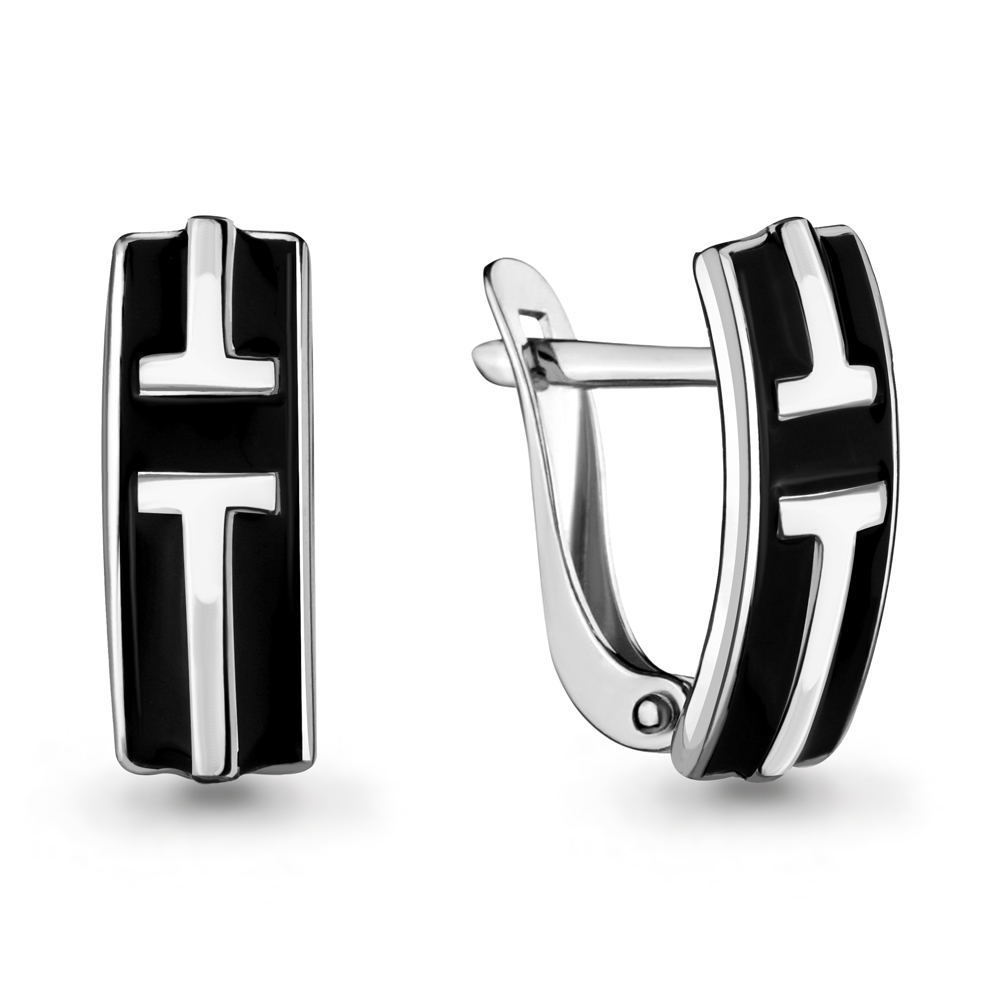 33542 Серьги из Серебра с эмалью
