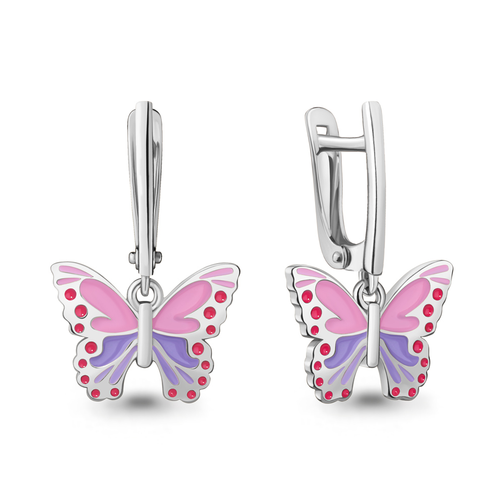 34193 Серьги из Серебра с эмалью