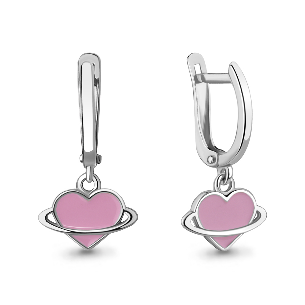 34216 Серьги из Серебра с эмалью из коллекции "Happy"