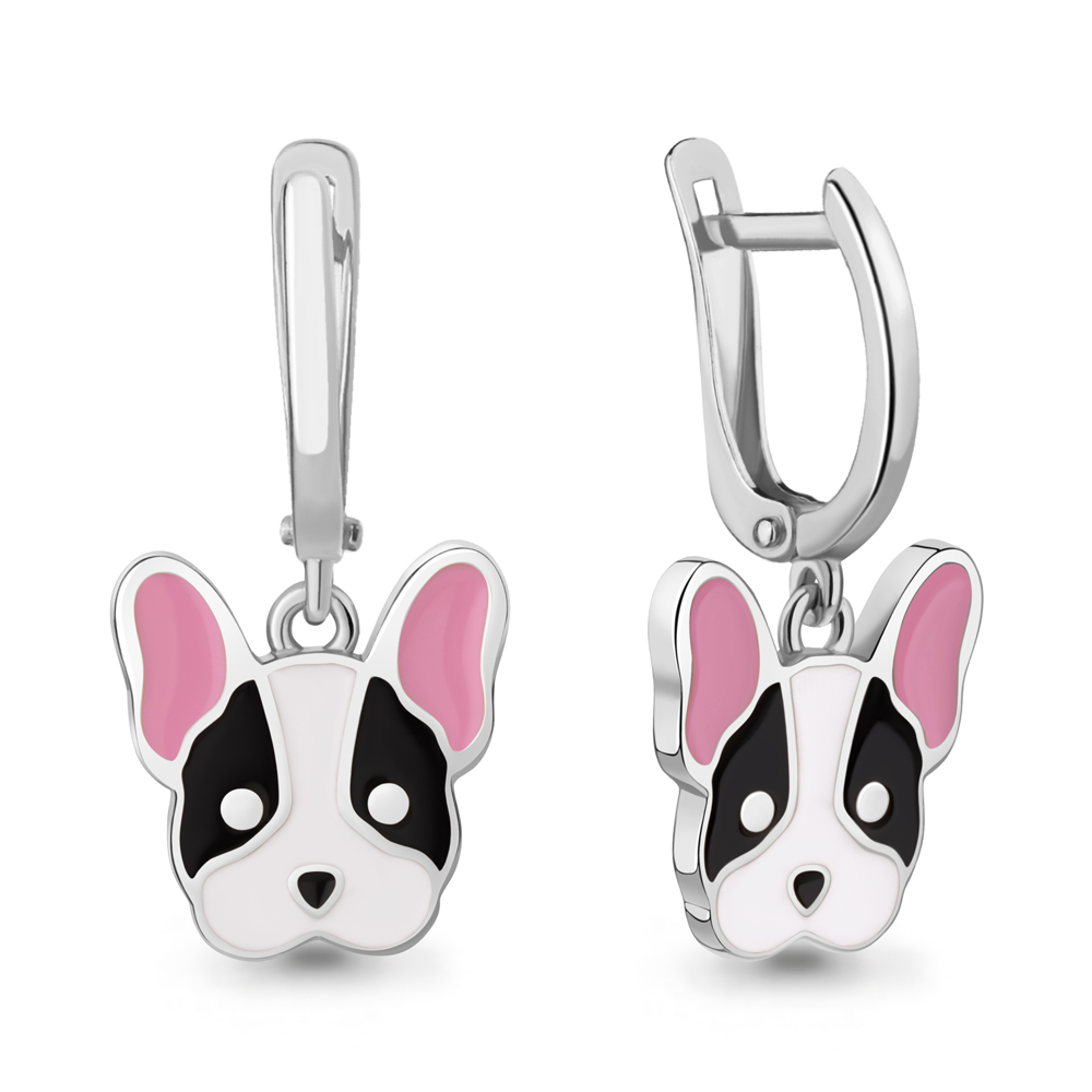 34499 Серьги из Серебра с эмалью