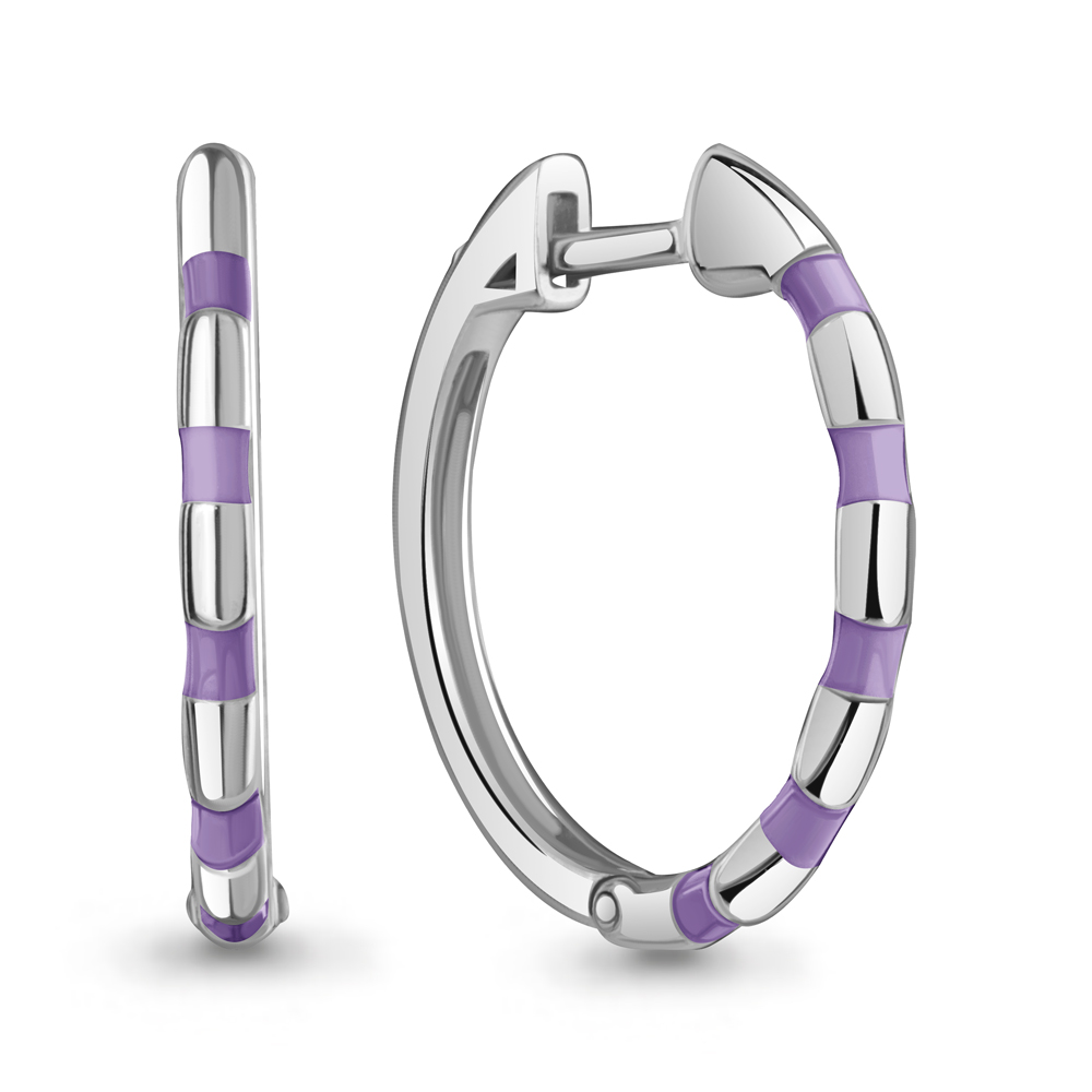 34510 Серьги из Серебра с эмалью