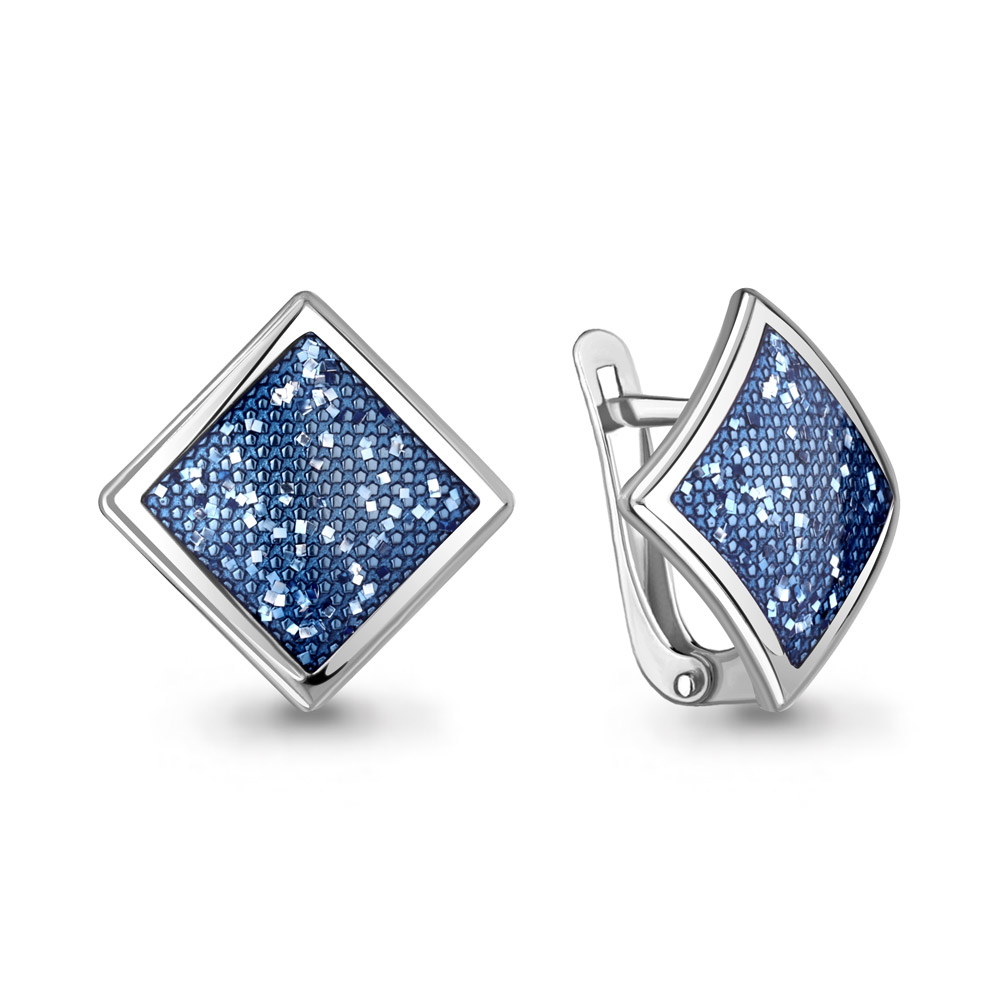 34556 Серьги из Серебра с эмалью